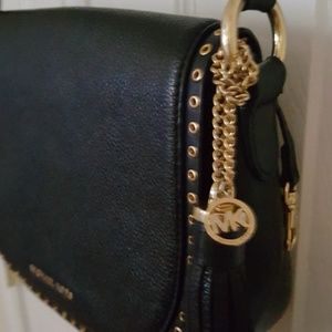 Michael kors saddle tassel handbag